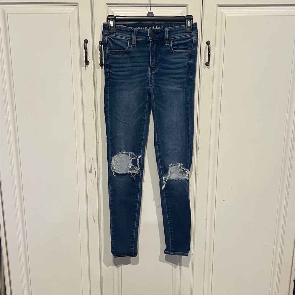 American Eagle Dark Wash Denim Jeans size 2
